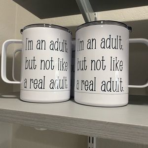 Brand new travel mugs